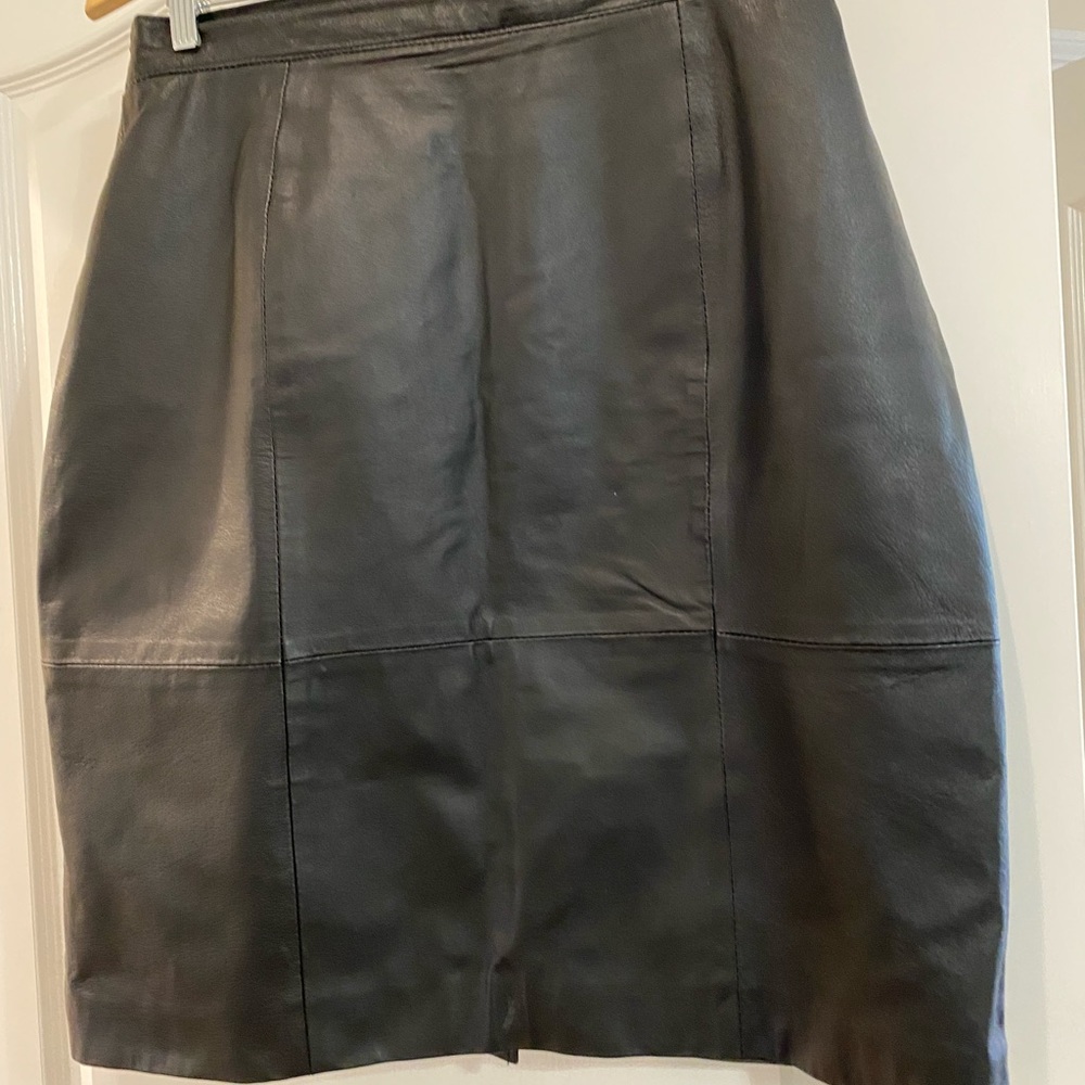 Leather skirt